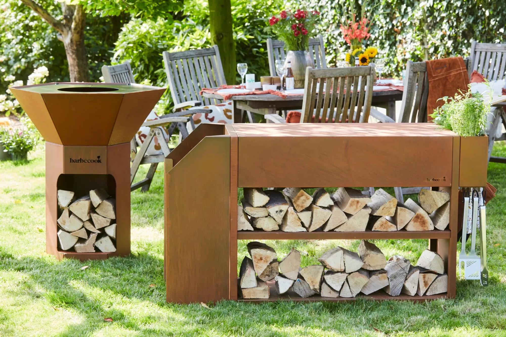 Bbq|ohgreen Adapter voor Nestor corten staal