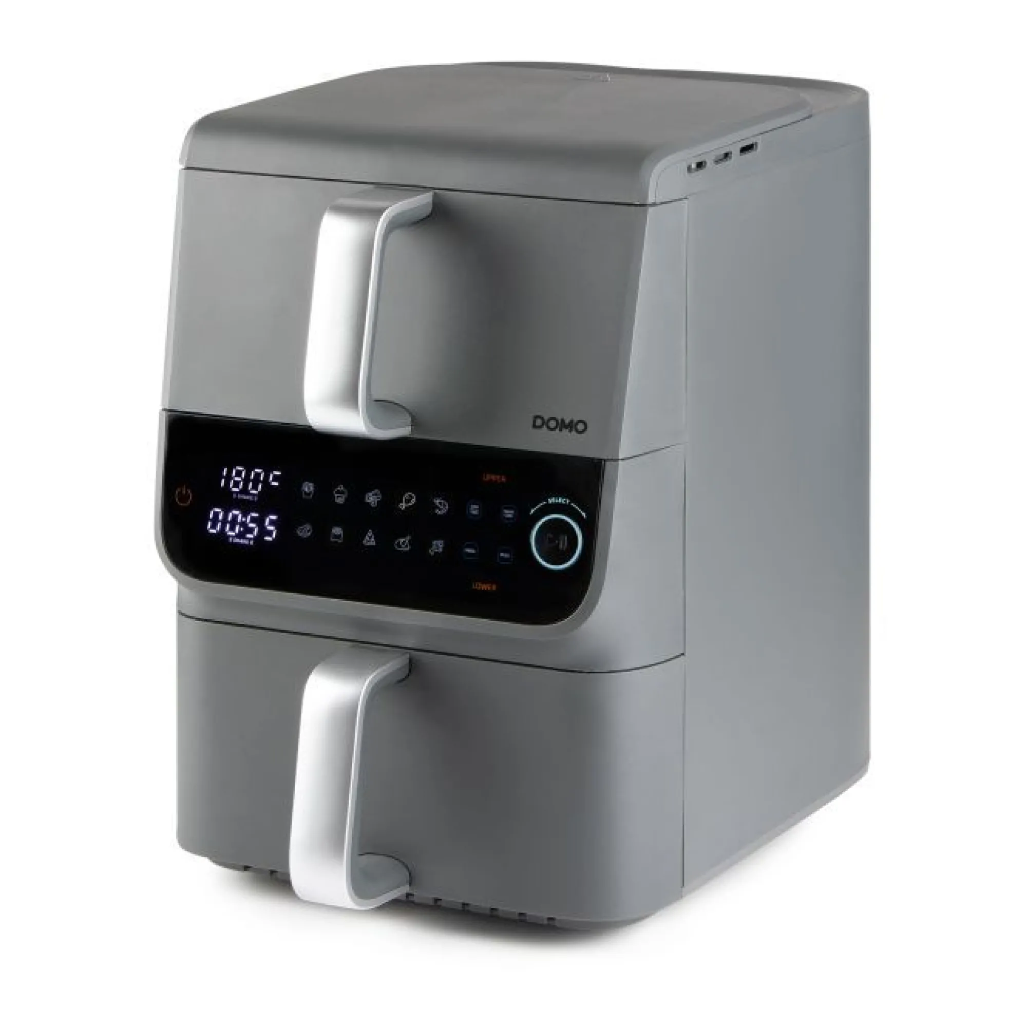 Keukentoestellen|ohgreen Airfryer double fry zone verticaal 3,5+6,5l