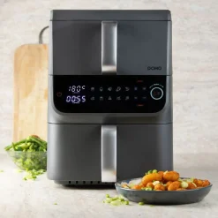 Keukentoestellen|ohgreen Airfryer double fry zone verticaal 3,5+6,5l