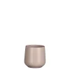 Potten En Vazen|ohgreen Amber pot rond licht roze mat - h11,5xd12cm