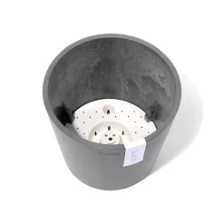 Kunststof|Ecocheques|ohgreen Amsterdam 20cm grijs met waterreservoir