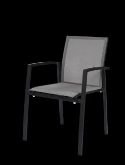 Tuinmeubelen|ohgreen Armstoel Grant zilver grijs/charcoal