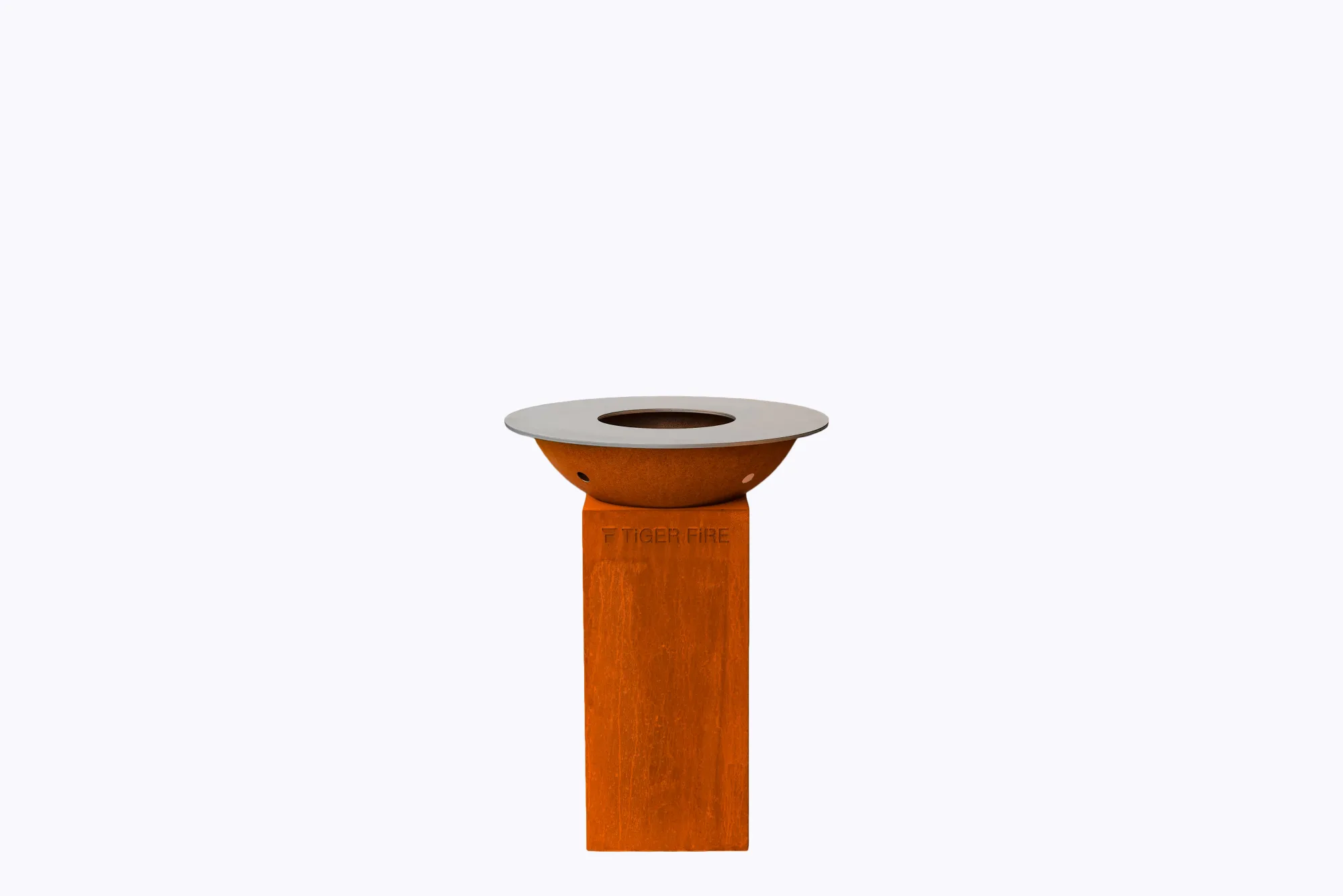 Bbq|ohgreen Barbecue Cortenstaal d70cm met vierkante sokkel