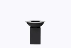 Bbq|ohgreen Barbecue zwarte poedercoat d88cm met vierkante gesloten voet