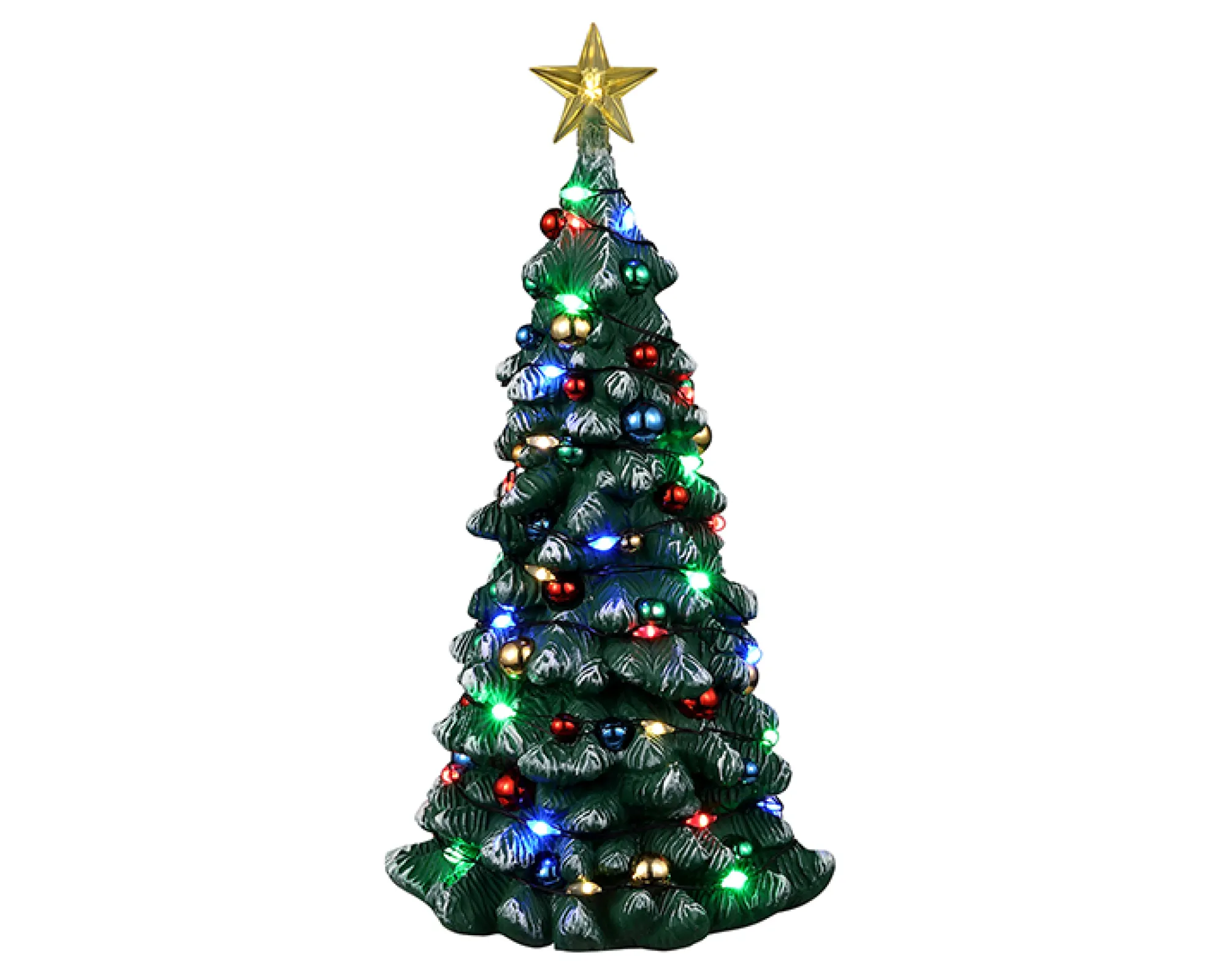 Lemax Kerstdorpen|ohgreen Besneeuwde kerstboom, b/o (4,5v)