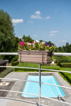 Kunststof|Ecocheques|ohgreen Bloembak relax 50x20h16 taupe
