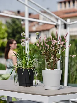 Kunststof|Ecocheques|ohgreen Bloempot Orione 24cm bosgroen