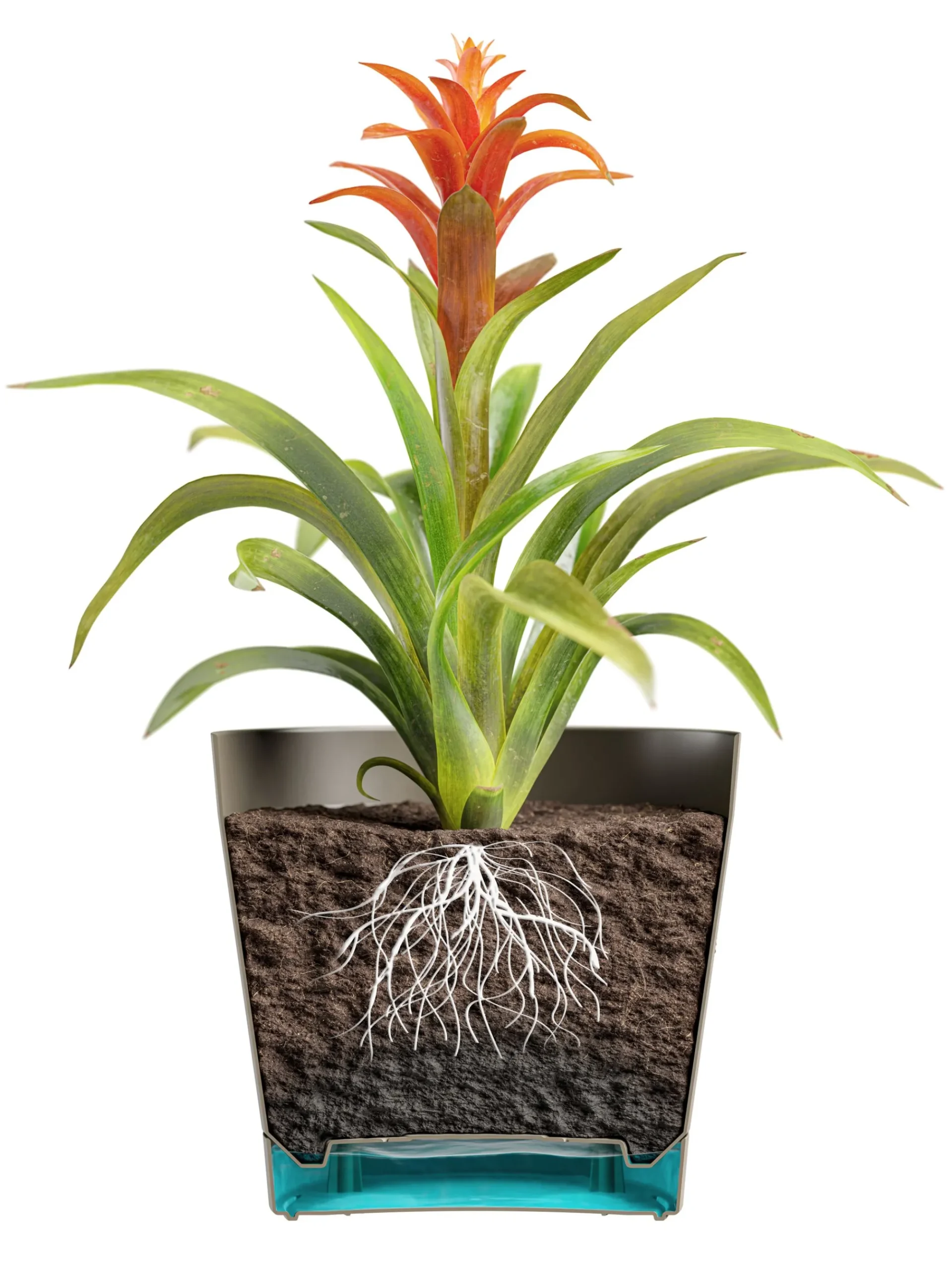 Kunststof|Ecocheques|ohgreen Bloempot Orione 24cm bosgroen