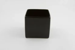 Potten En Vazen|ohgreen BLOEMPOT VIERKANT BASIC MINI Ø 7CM MAT ZWART