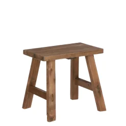 Meubilair|ohgreen Bold kruk recycled hout bruin - l38xb28,5xh34cm
