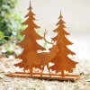 Decoratie|ohgreen Bos met hert op basis