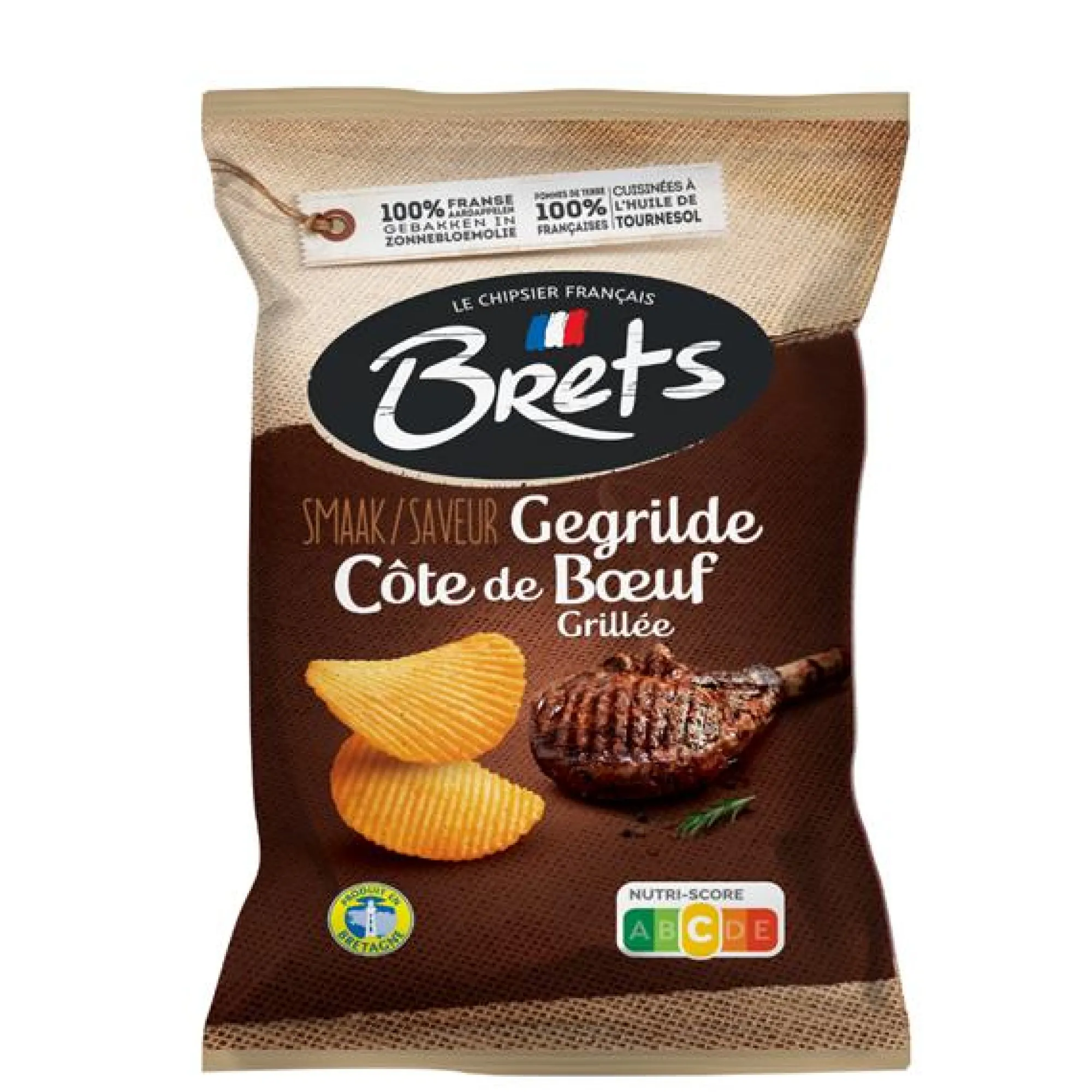 Voeding|ohgreen Brets chips met gegrilde runderrib smaak