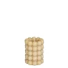 Kaarsen|ohgreen Bubble kaars l.bruin - h9,5xd7,5cm