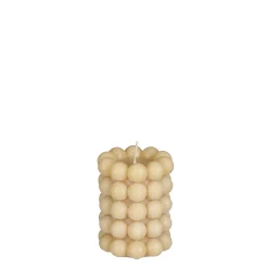 Kaarsen|ohgreen Bubble kaars l.bruin - h9,5xd7,5cm