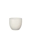 Potten En Vazen|ohgreen Carrie pot rond wit glaze - h14xd16cm