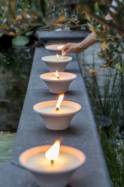 Geuren|ohgreen Citronellakaars in witte schaal - Lemon Breeze