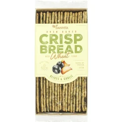 Voeding|ohgreen Crispbread met olijven & look (vegan) 130g