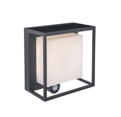 Verlichting|Ecocheques|ohgreen Curtis solar wandlamp donkergrijs led 3w
