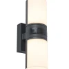 Verlichting|Ecocheques|ohgreen Cyra wandlamp security licht met sensor donkergrijs led 16.5w