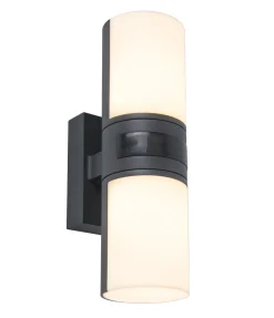Verlichting|Ecocheques|ohgreen Cyra wandlamp security licht met sensor donkergrijs led 16.5w