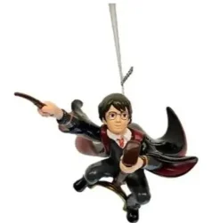 Kerstornamenten|ohgreen 3d ornament harry potter op bezemsteel