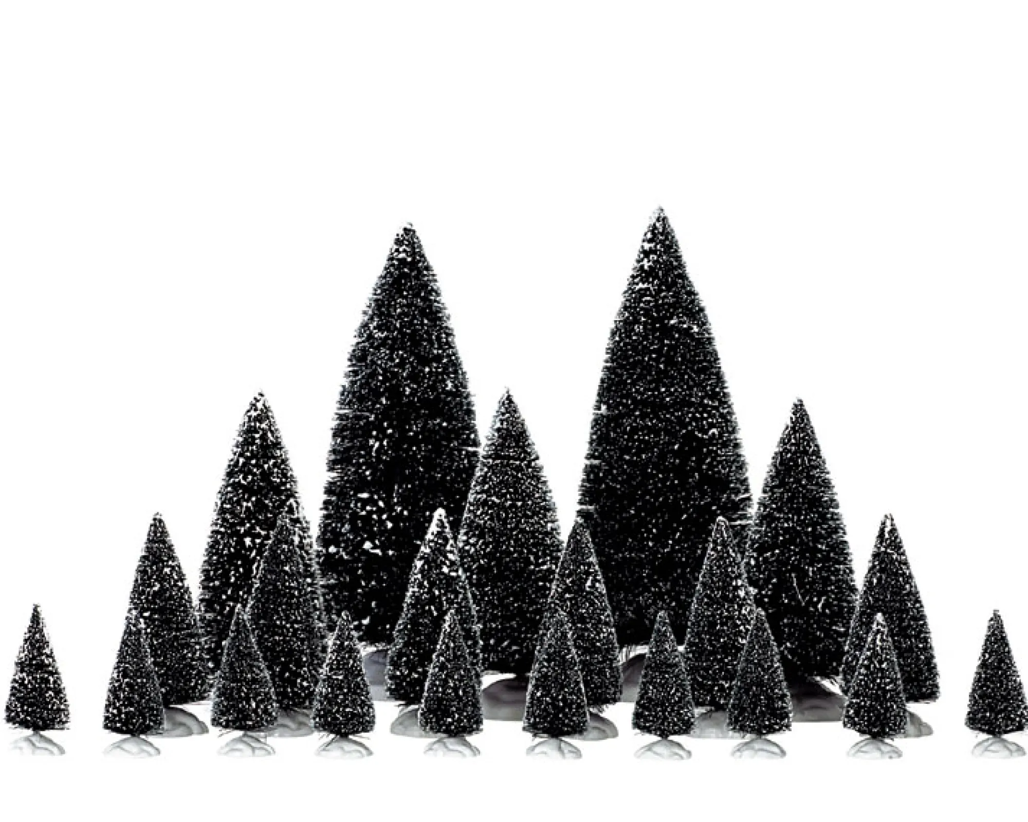 Lemax Kerstdorpen|ohgreen Diverse dennenbomen, set van 21