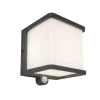 Verlichting|Ecocheques|ohgreen Doblo solar wandlamp met sensor antractiet grijs led 7.5w