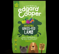 Hond Voeding|ohgreen Edgard & cooper, hondenbrokken voor adult met lam, 2.5g