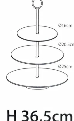 Servies|ohgreen Etagere met 3 verdiepingen
