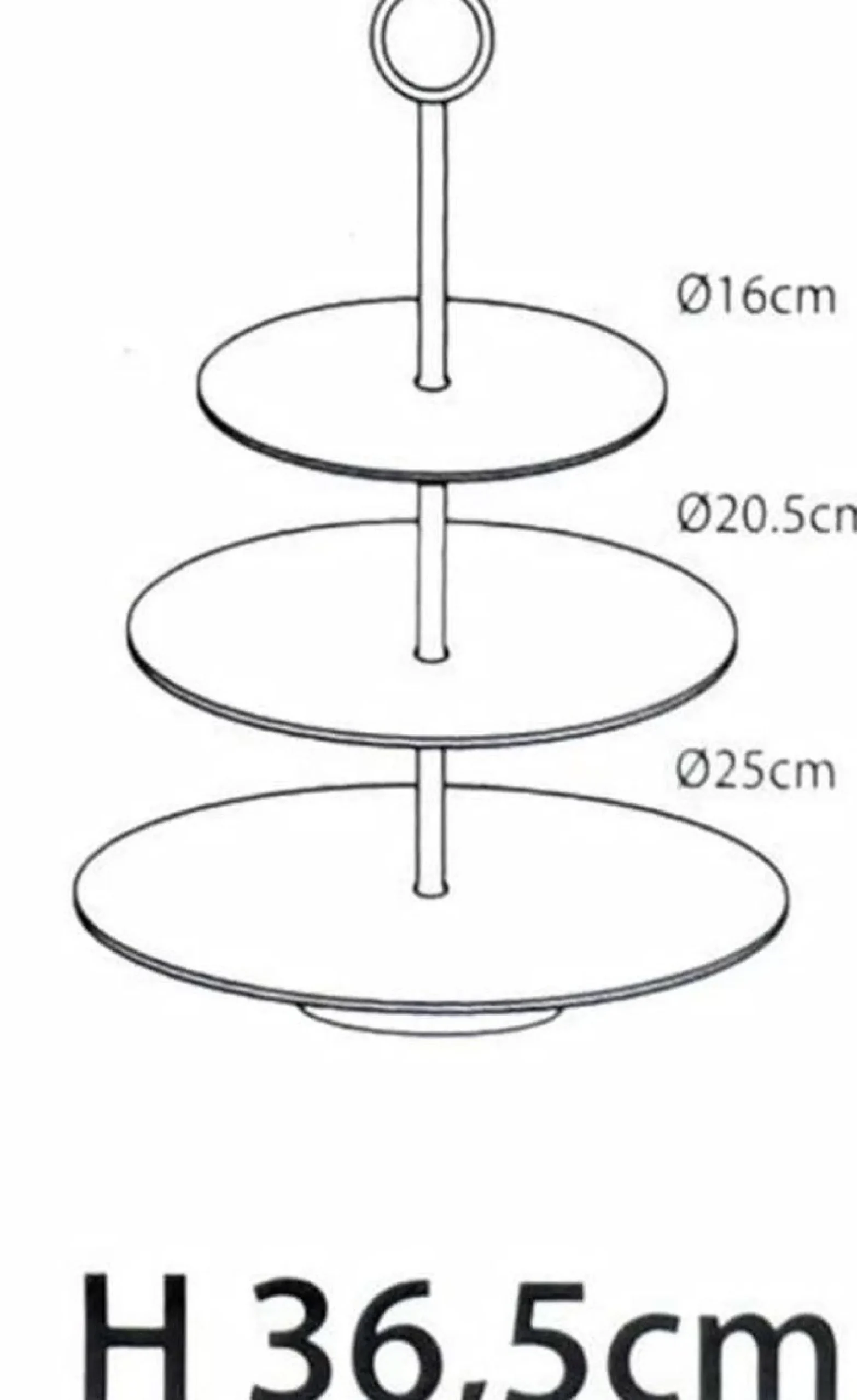 Servies|ohgreen Etagere met 3 verdiepingen