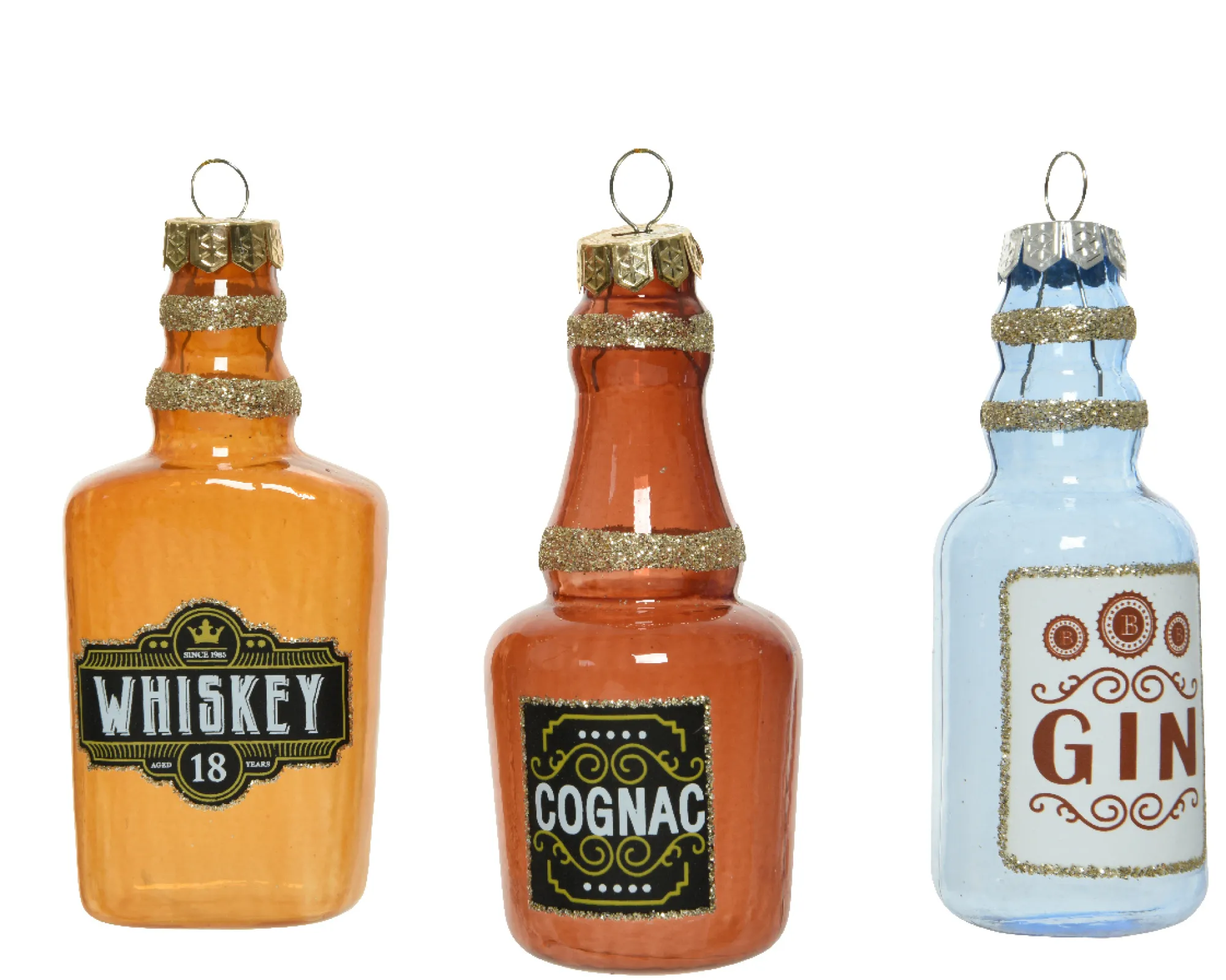 Thema Luxury|Kerstornamenten|ohgreen Fles glas glitters