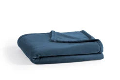Accessoires En Onderhoud|ohgreen FLOCON THROW 130x180 Fjord (dark blue) Polaire