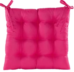 Accessoires En Onderhoud|ohgreen Gewatteerd stoelkussen donker roze 38x38cm