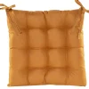 Accessoires En Onderhoud|ohgreen Gewatteerd stoelkussen oker geel 38x38cm