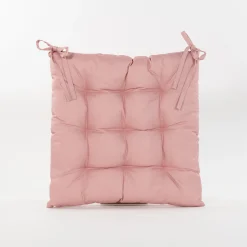 Accessoires En Onderhoud|ohgreen Gewatteerd stoelkussen oud roze 38x38cm