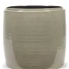 Potten En Vazen|ohgreen Glazed shades Sierpot l38xb38xh38 grijs