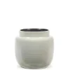 Potten En Vazen|ohgreen Glazed shades Sierpot l23xb23xh21 l.grijs