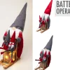 Deco Verlichting Binnen|ohgreen Gnome op wagen 50cm led
