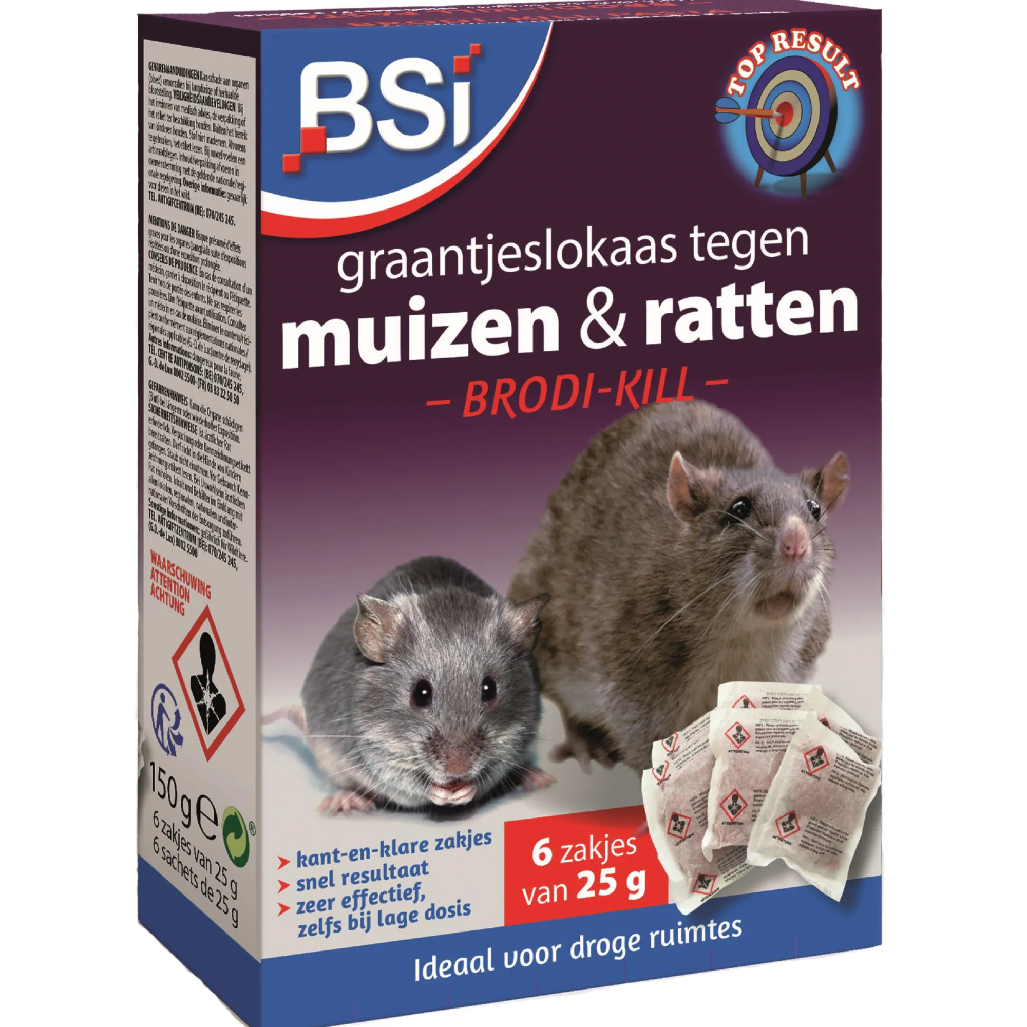 Ongedierte|ohgreen Graantjeslokaas tegen muizen en ratten Brodi-Kill