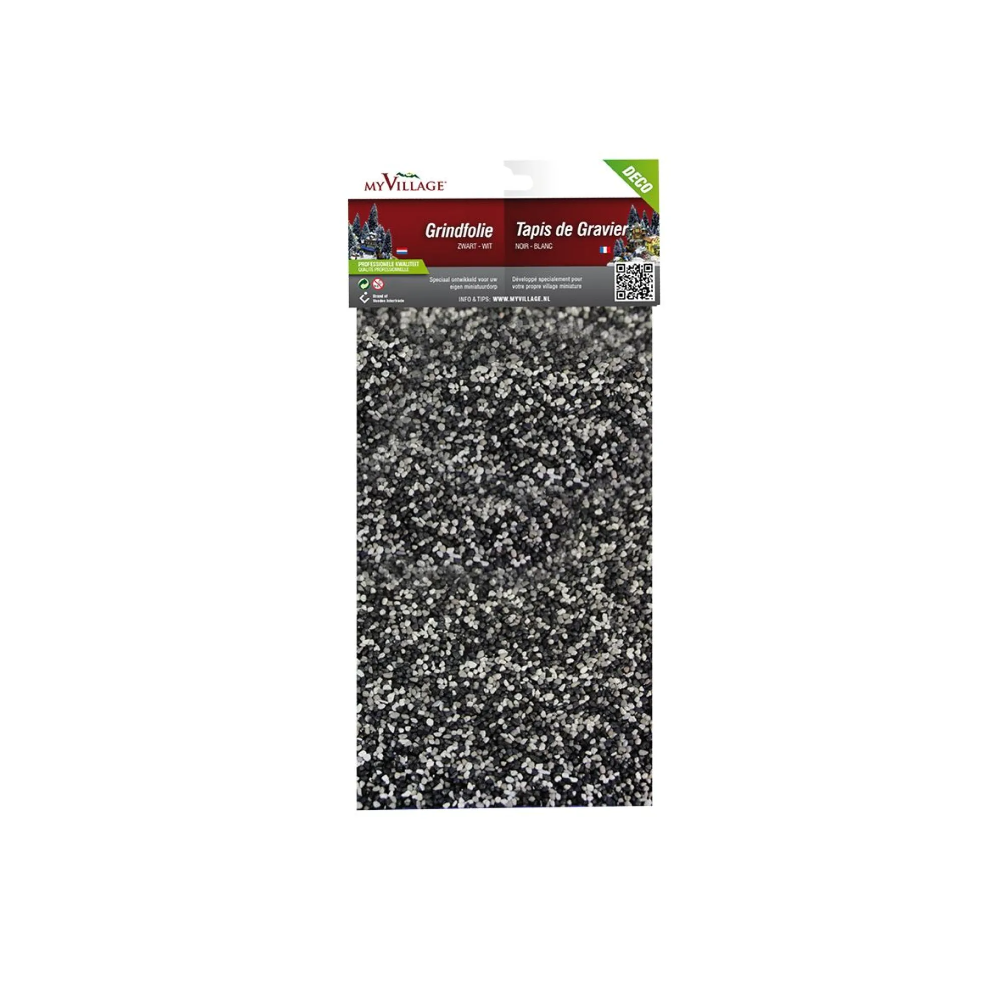 Lemax Kerstdorpen|ohgreen Grindfolie zwart-wit 30x14cm