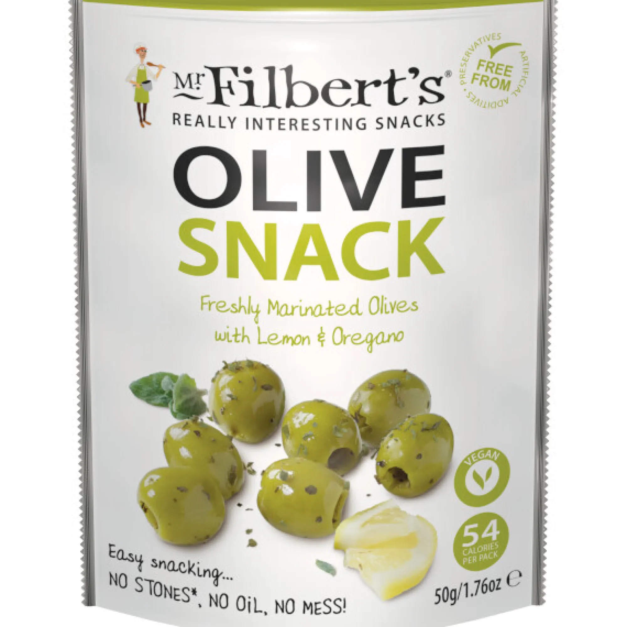 Voeding|ohgreen Groene olijven met citroen en oregano 50g
