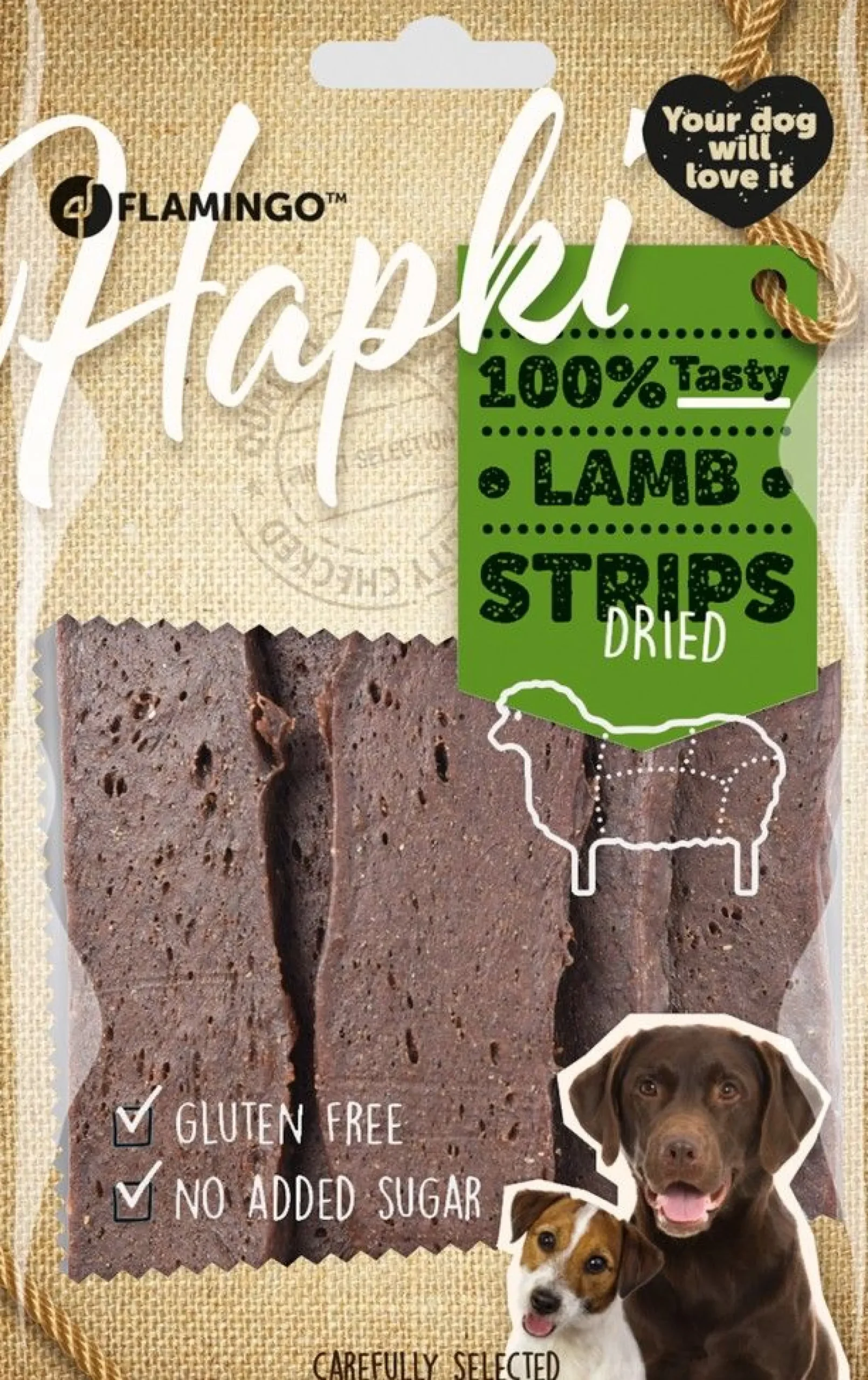 Werelddierendag|Hond Voeding|ohgreen Hapki lamb strips 85gr