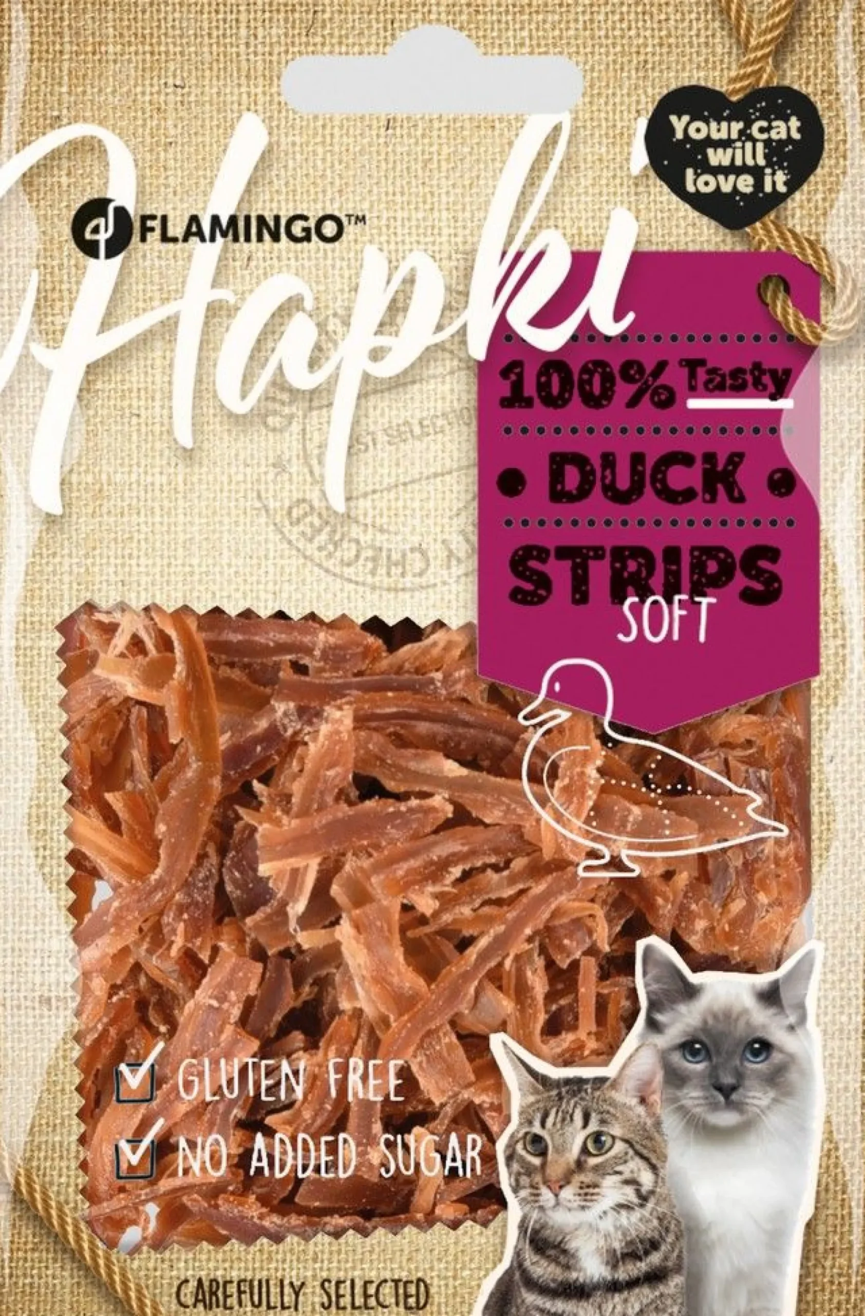 Werelddierendag|Kat Voeding|ohgreen Hapki soft duck strips 50gr