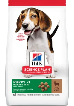 Werelddierendag|Hond Voeding|ohgreen Hill's science plan puppy medium hondenvoer lam & rijst 2,5kg
