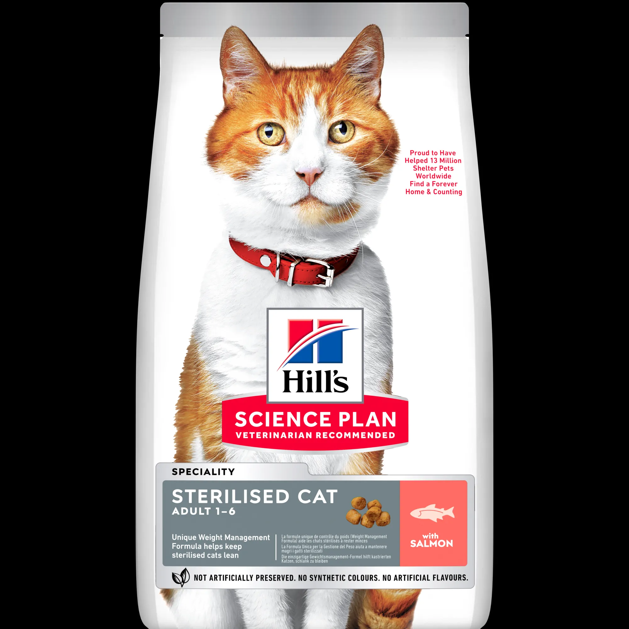 Werelddierendag|Kat Voeding|ohgreen Hill's science plan sterilised cat adult kattenvoer met zalm zak 300g