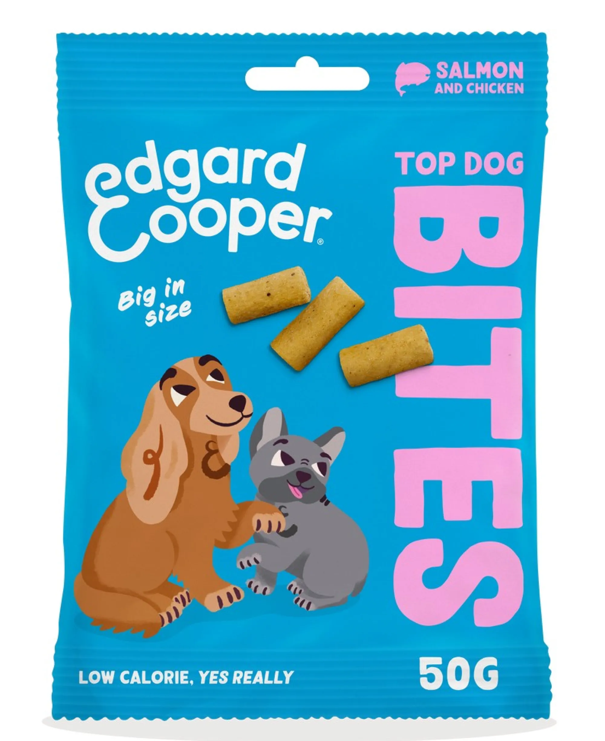 Hond Voeding|ohgreen Hondensnack treats top dog bites met zalm en kip