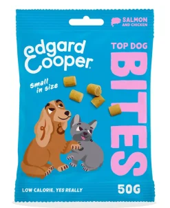 Hond Voeding|ohgreen Hondensnack treats top dog bites met zalm en kip