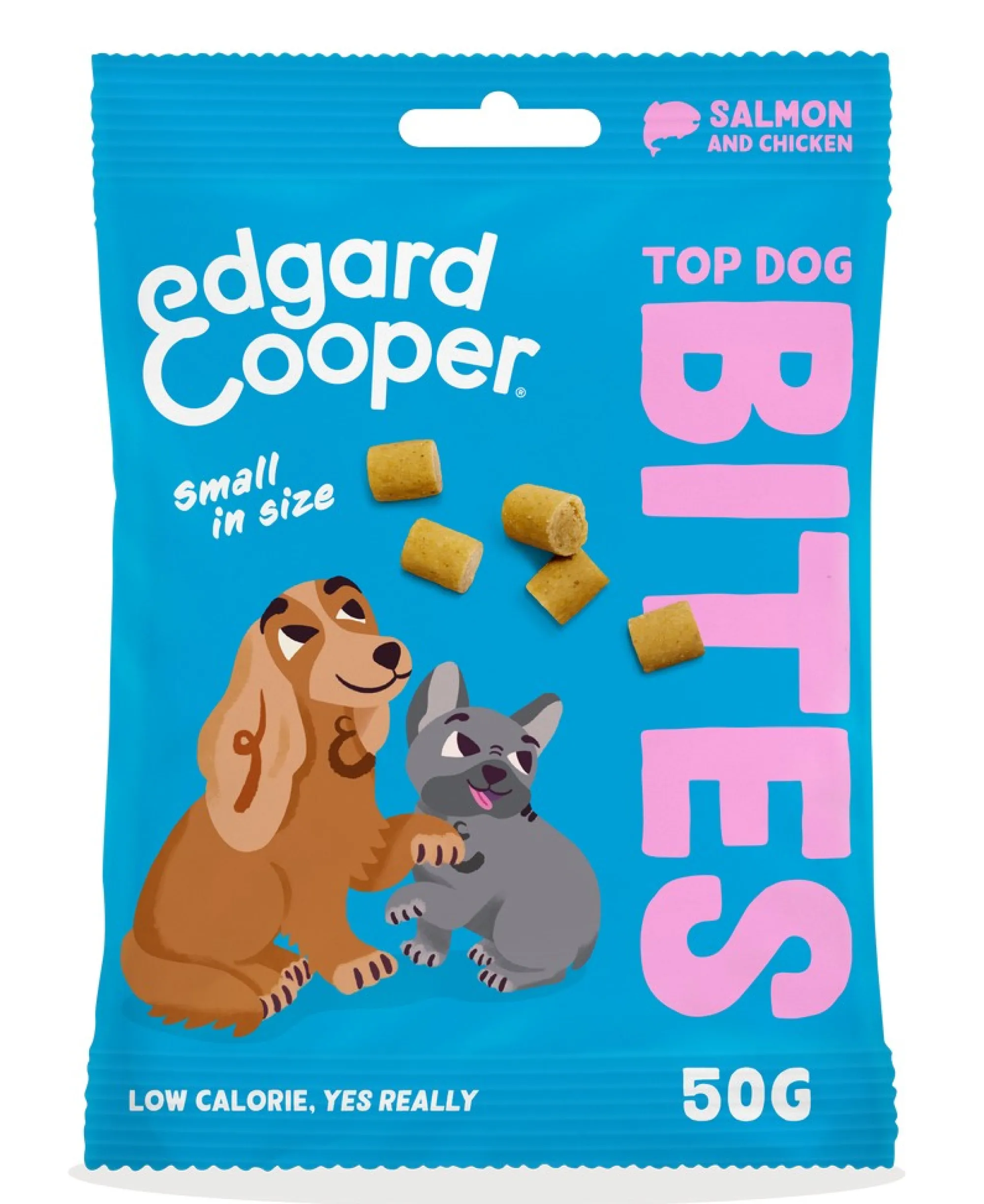 Hond Voeding|ohgreen Hondensnack treats top dog bites met zalm en kip
