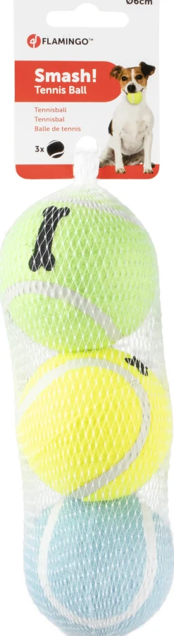 Speelgoed|ohgreen Hondenspeeltje tennisbal smash + print been