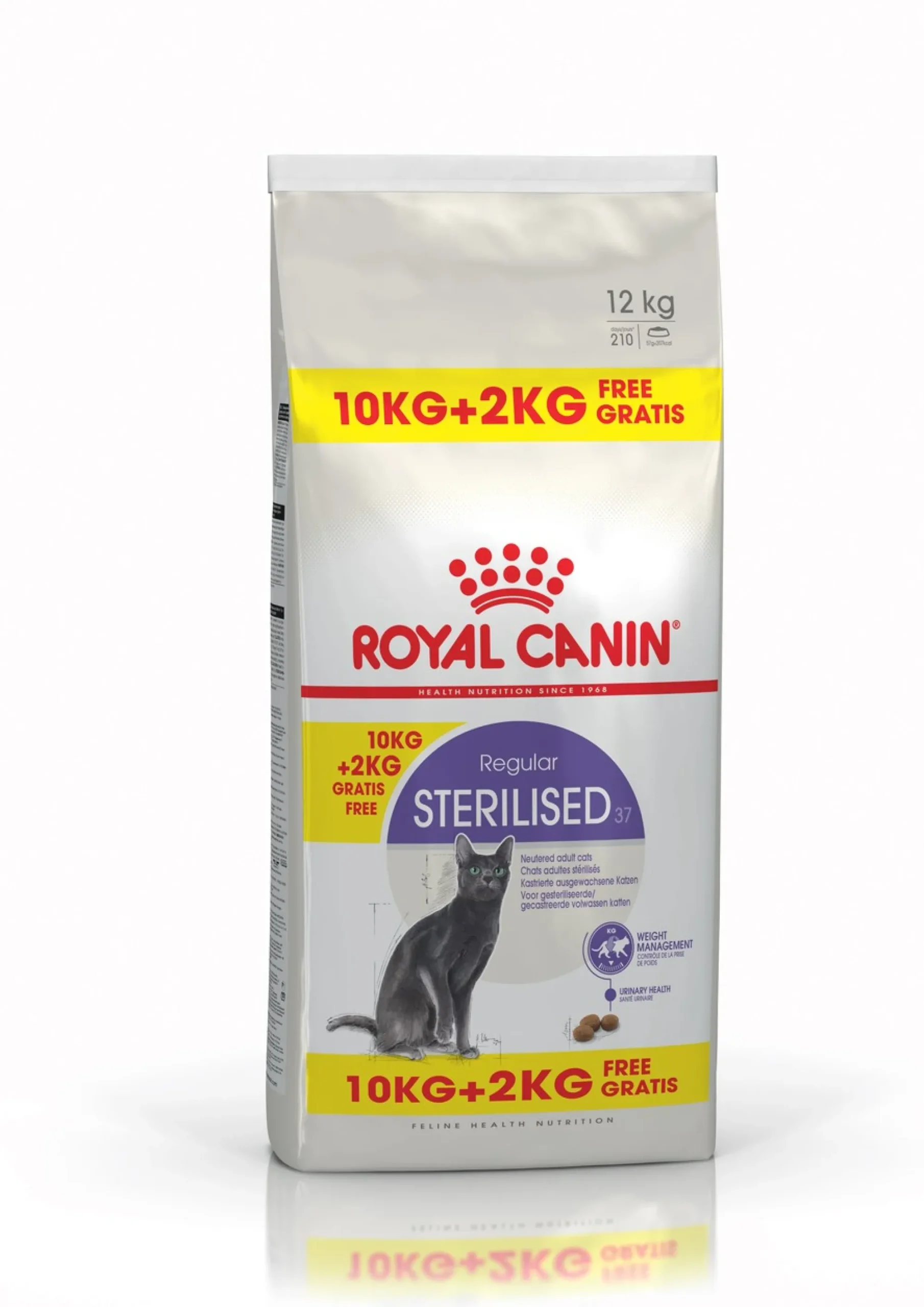 Kat Voeding|ohgreen Kattenvoer regular sterilised 10kg +2kg